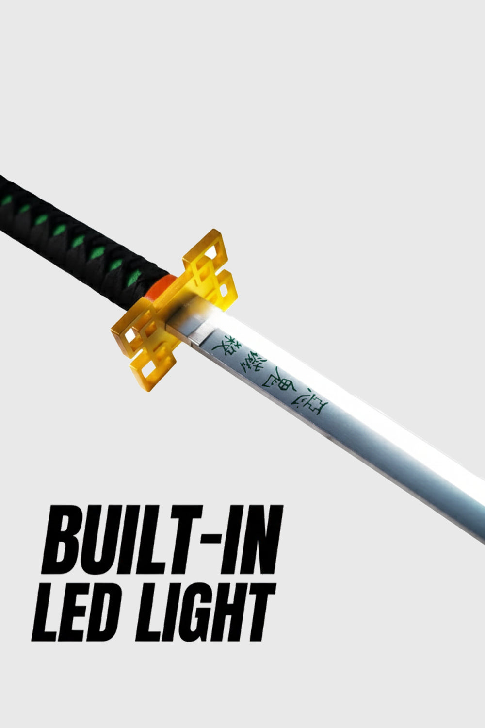 100cm life size Mist Hashira sword replica illuminated with LEDs