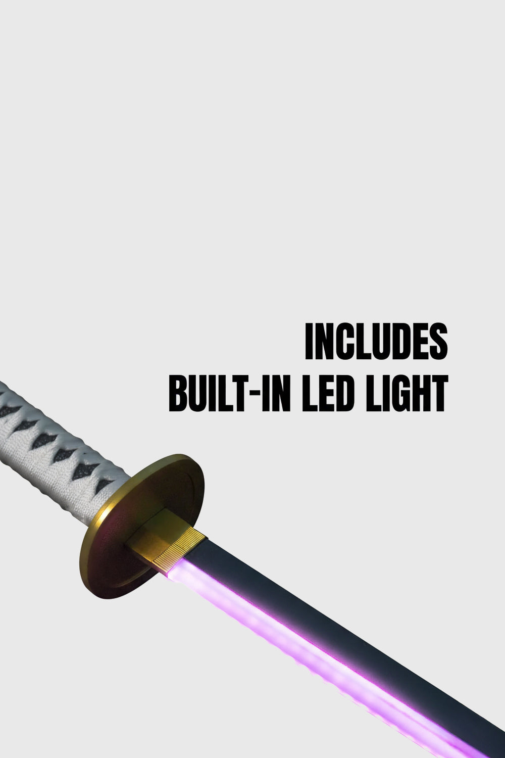 Neon Wado Ichimonji katana for cosplay and display