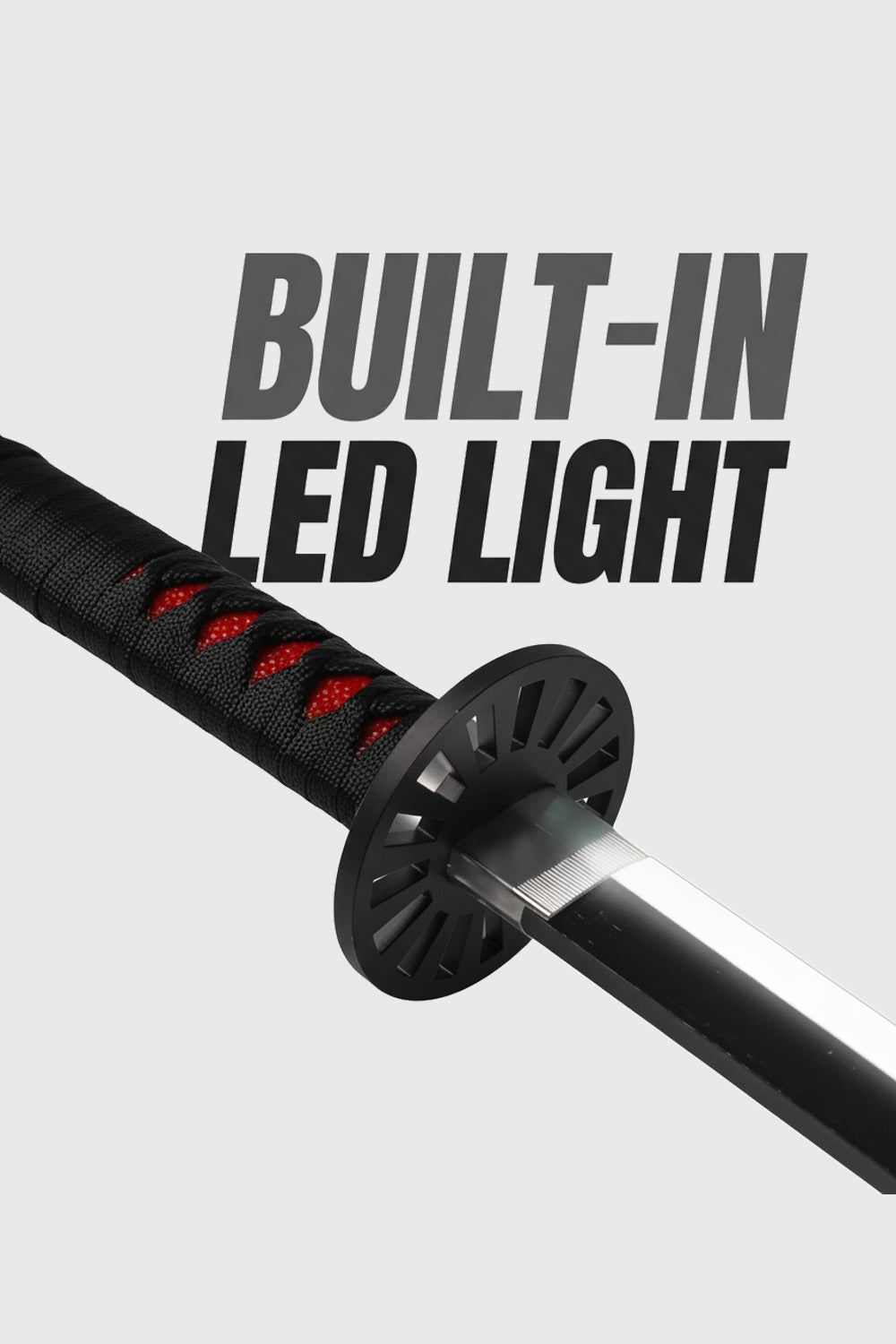 Full size 108 cm Demon Slayer Nichirin sword with LED light