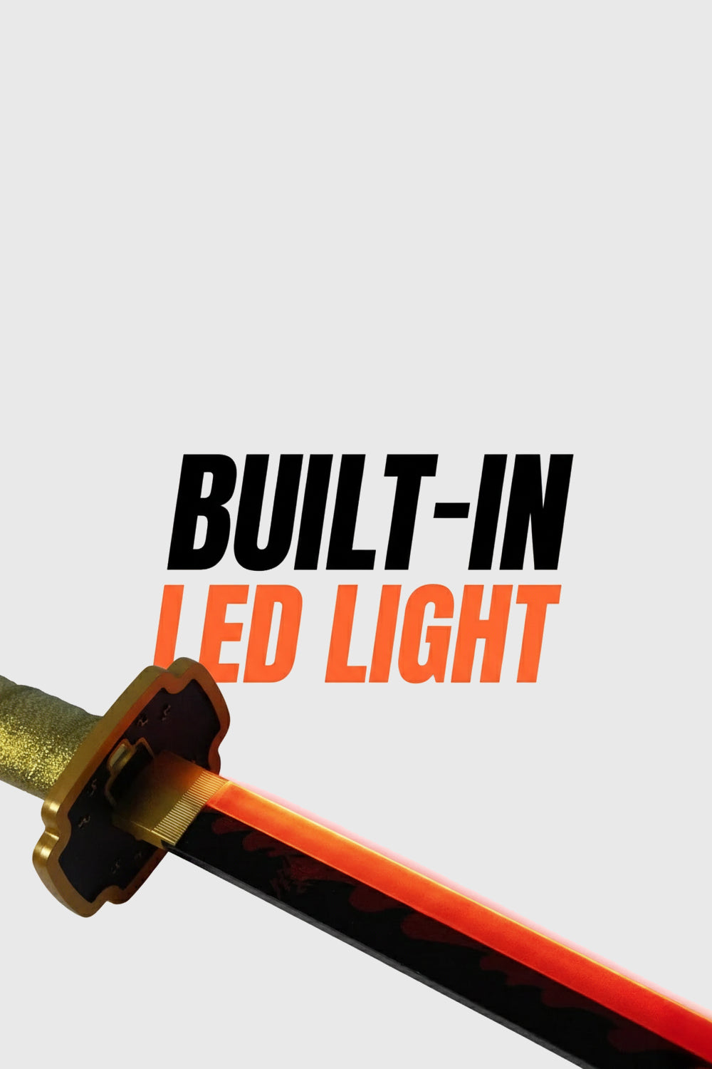 Light up anime katana inspired by Yoriichi Tsugikuni