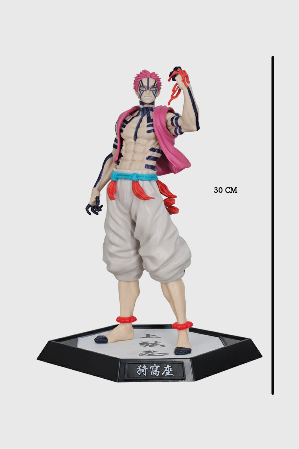 Large Akaza Demon Slayer figure for anime collectors