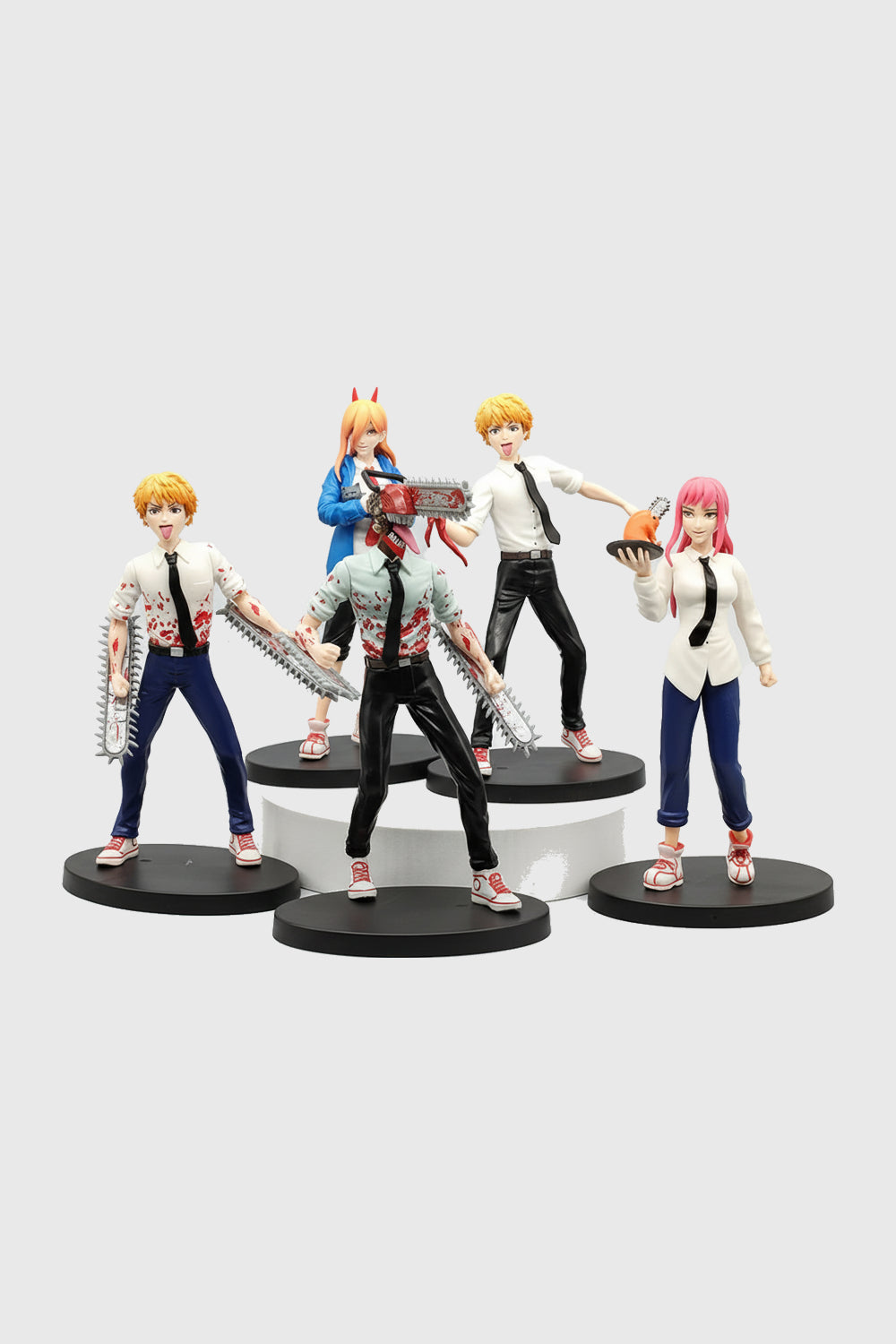 Set of 6 Chainsaw Man action figures standing 19 cm tall