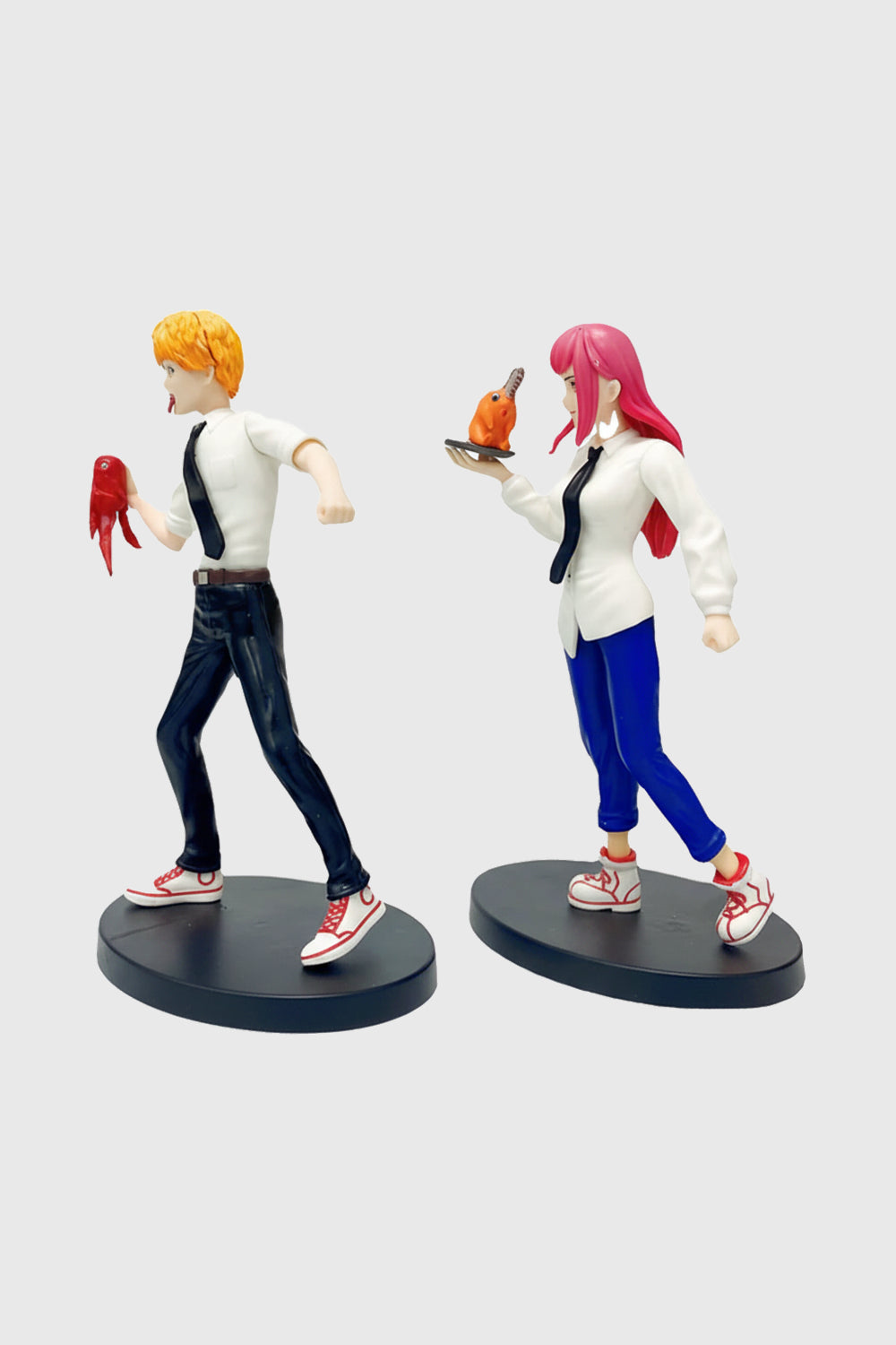 Aki, Kishibe, and Pochita action figures from Chainsaw Man