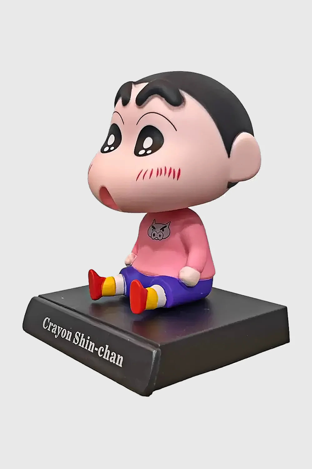 Shinchan Bobblehead – Pink T-Shirt Collectible (12 CM) DemonFlare