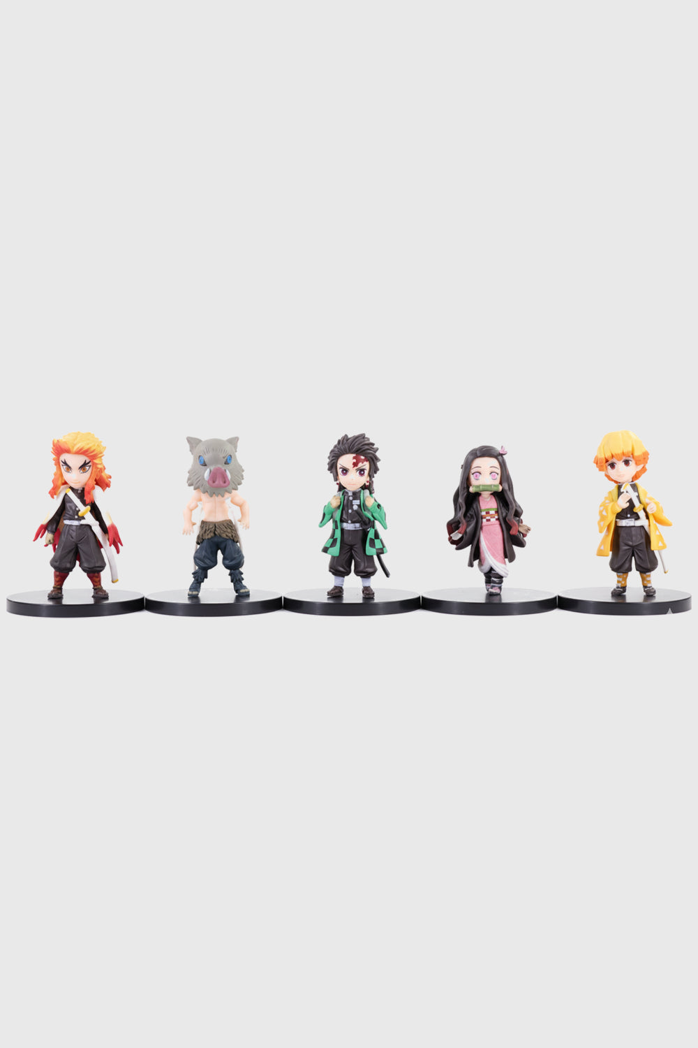 Demon Slayer anime chibi set sitting style 6-7 cm