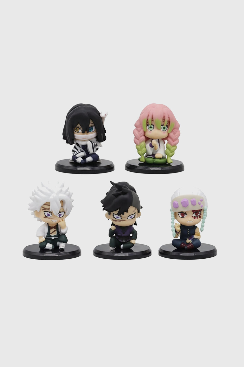 Obanai Iguro Mitsuri Kanroji Sanemi Muichiro Tengen mini figures