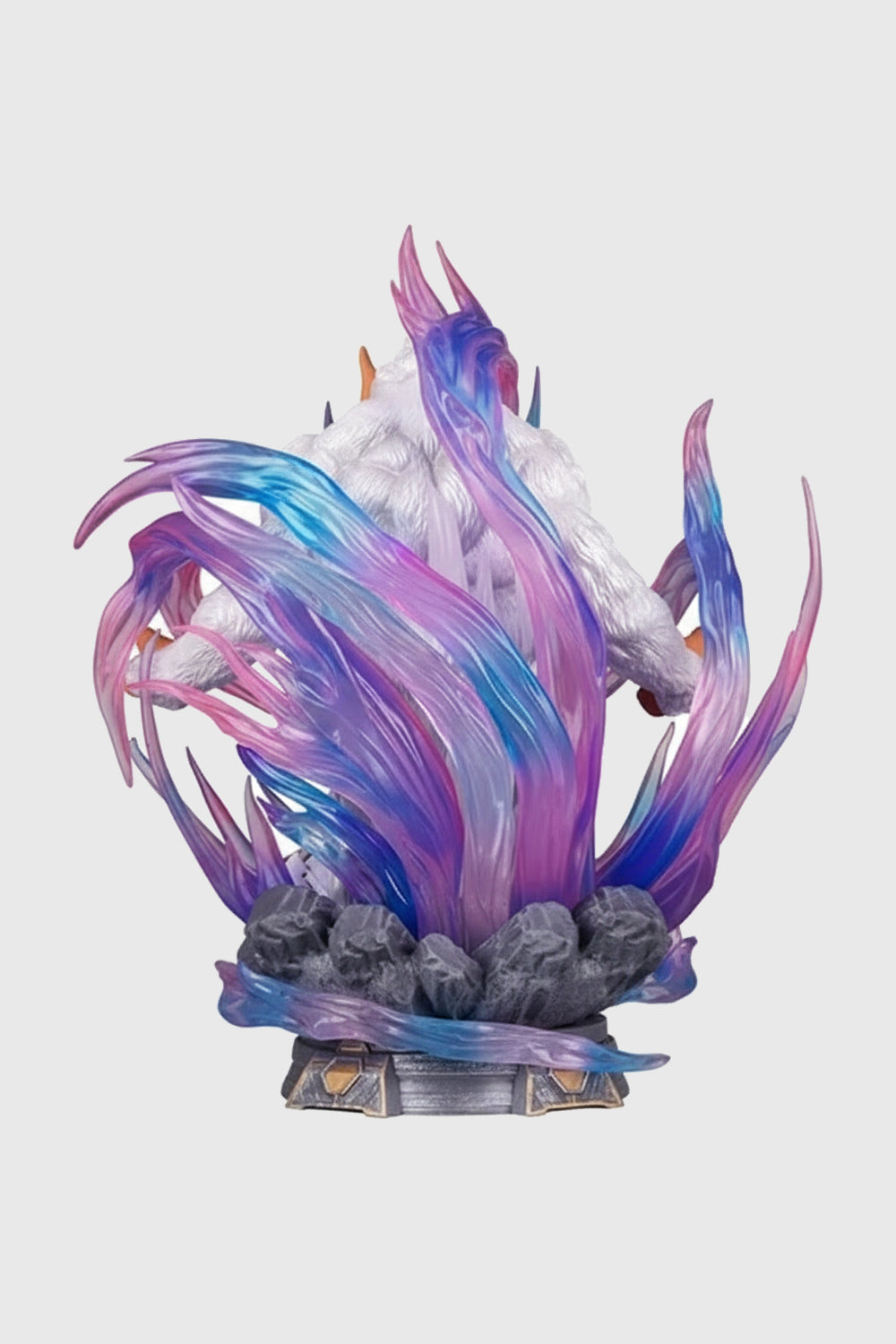 Ultra Instinct Goku display model with LED lighting