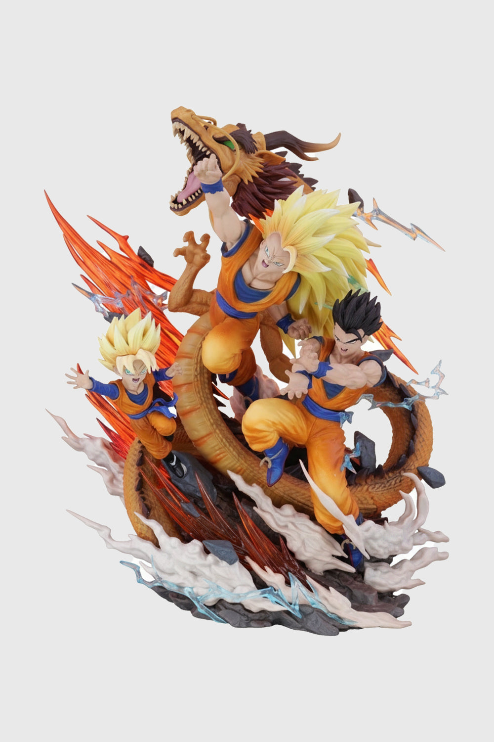 Dynamic DBZ anime figurine with Dragon Fist attack