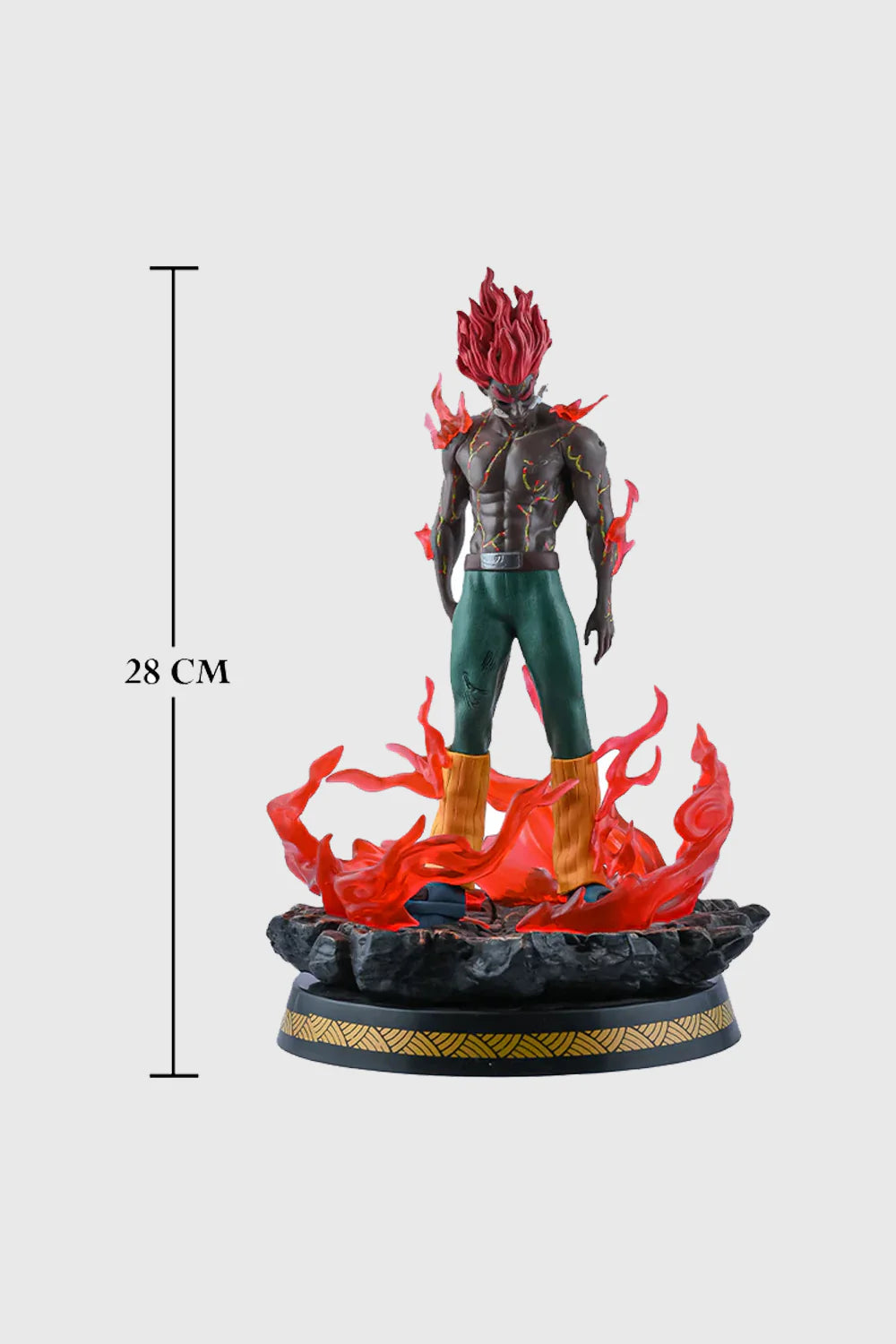 Might Guy Eight Gates Action Figure – 28 cm Anime Collectible Statue DemonFlare