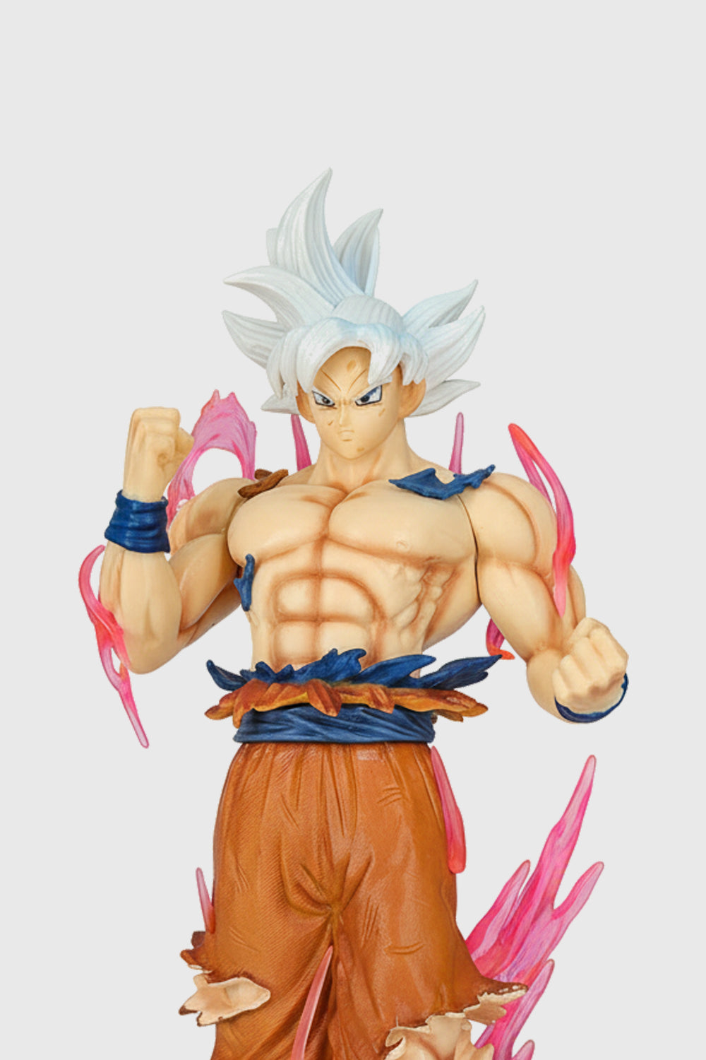 Goku Ultra Instinct anime collectible figure with stand
