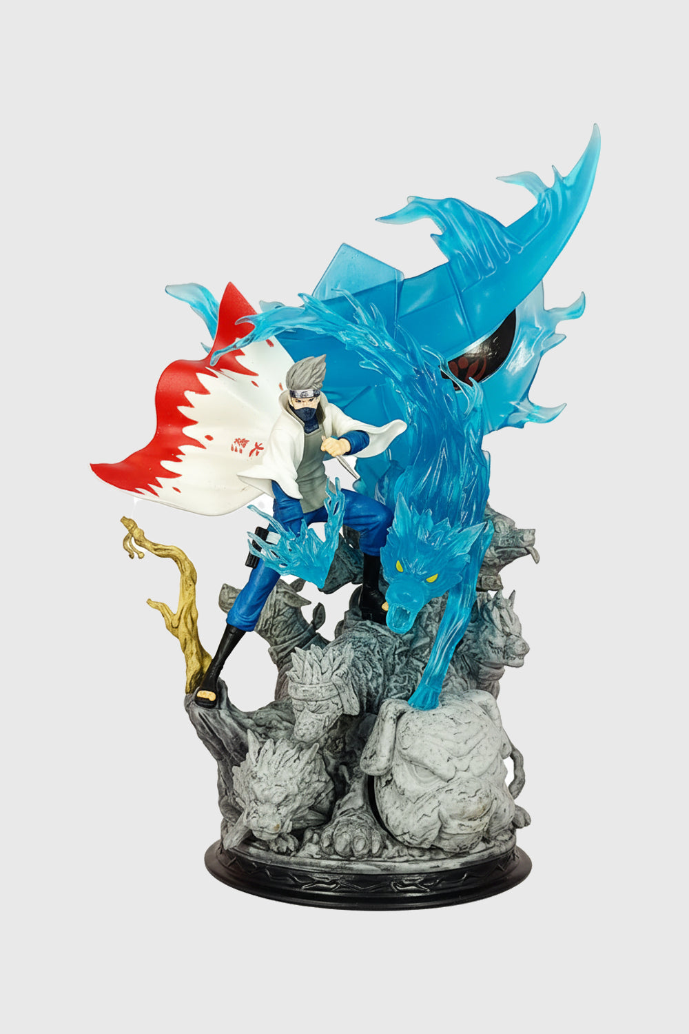 Front view of Kakashi with Susanoo chakra figure statue