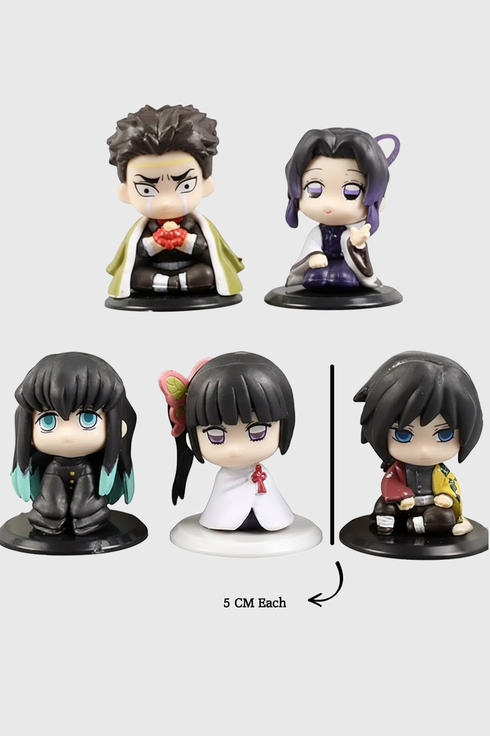 Kimetsu no Yaiba mini chibi collectible figurines set