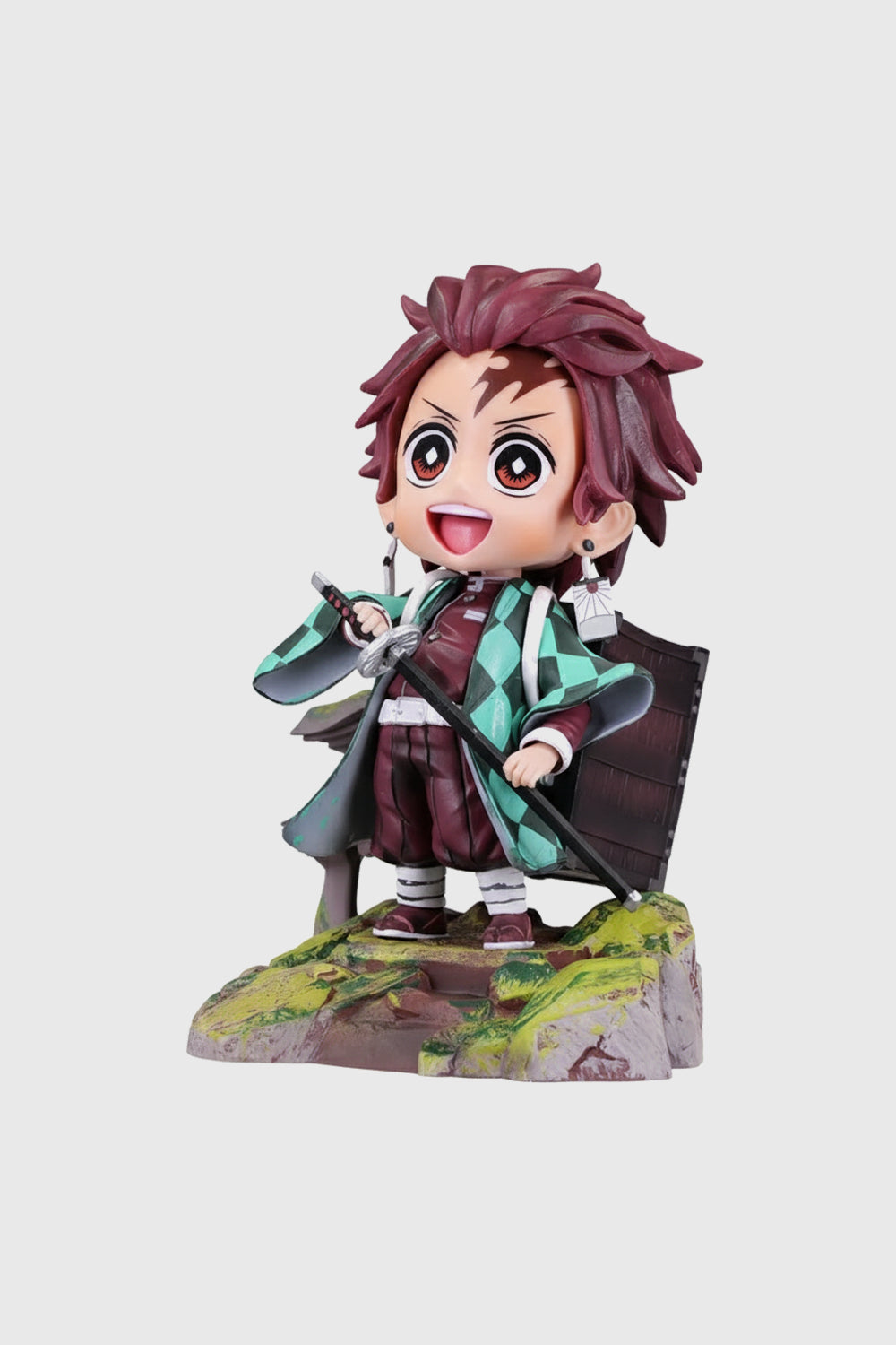 Kimetsu no Yaiba Tanjiro Kamado sitting pose anime statue