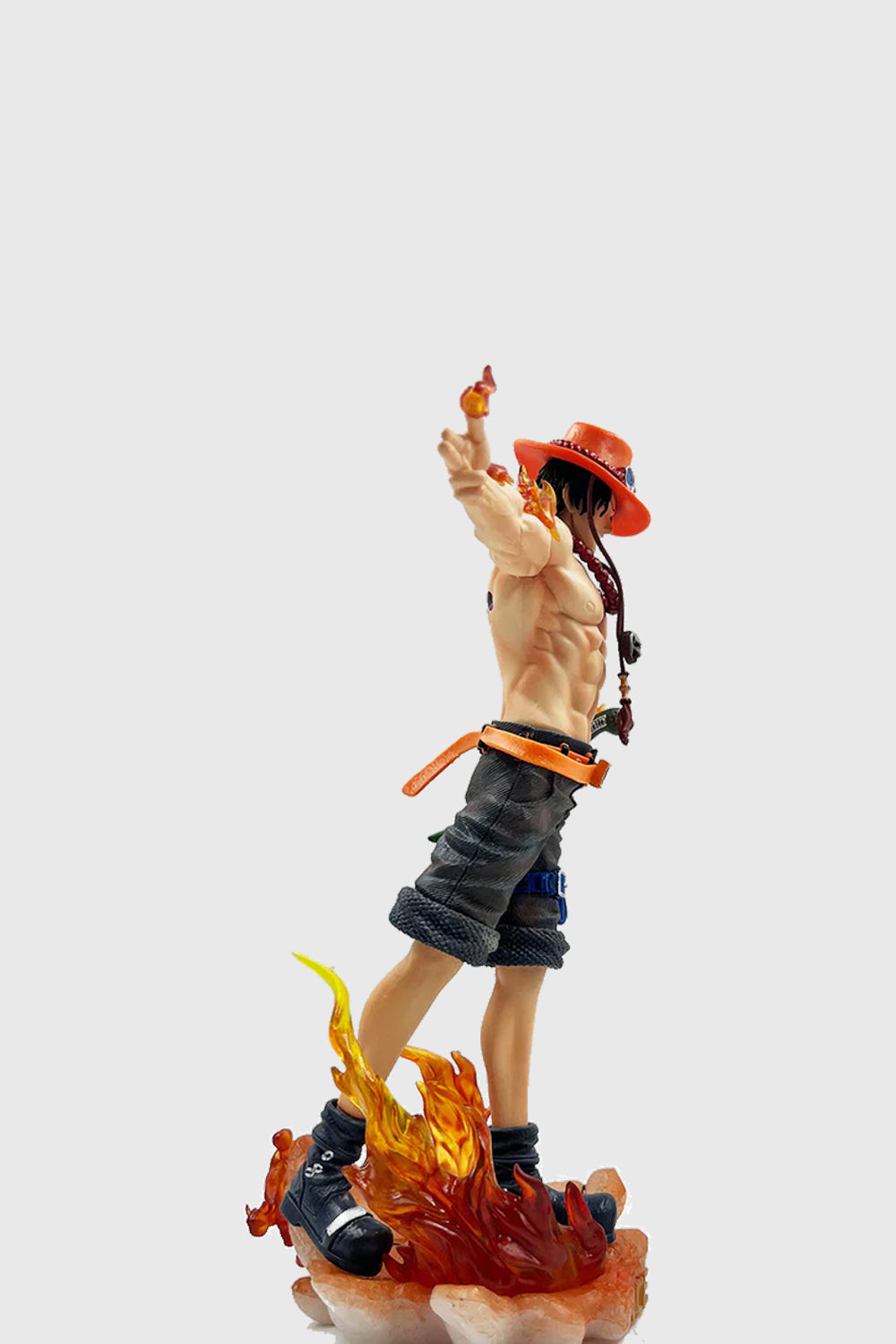 Close-Up of One Piece Portgas D. Ace Anime Figure
