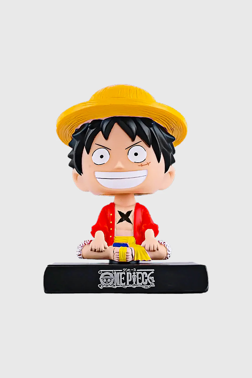 One Piece Monkey D. Luffy Mini Bobblehead – Chibi Anime Desk Toy (12 cm) DemonFlare