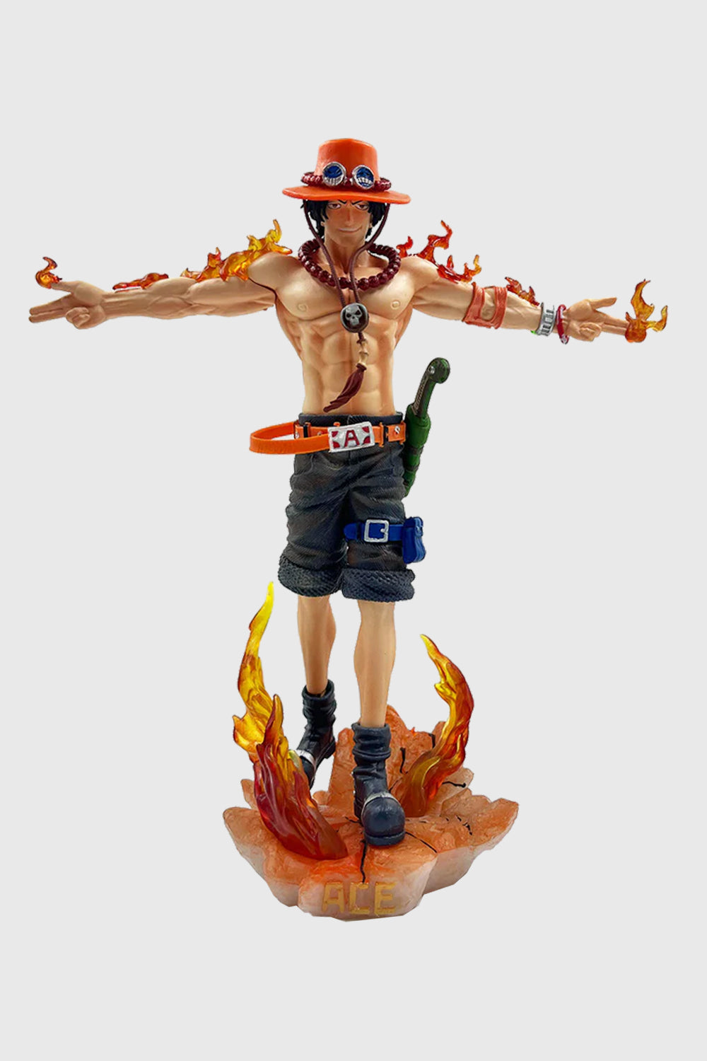 One Piece Portgas D. Ace 28cm Action Figure Front View
