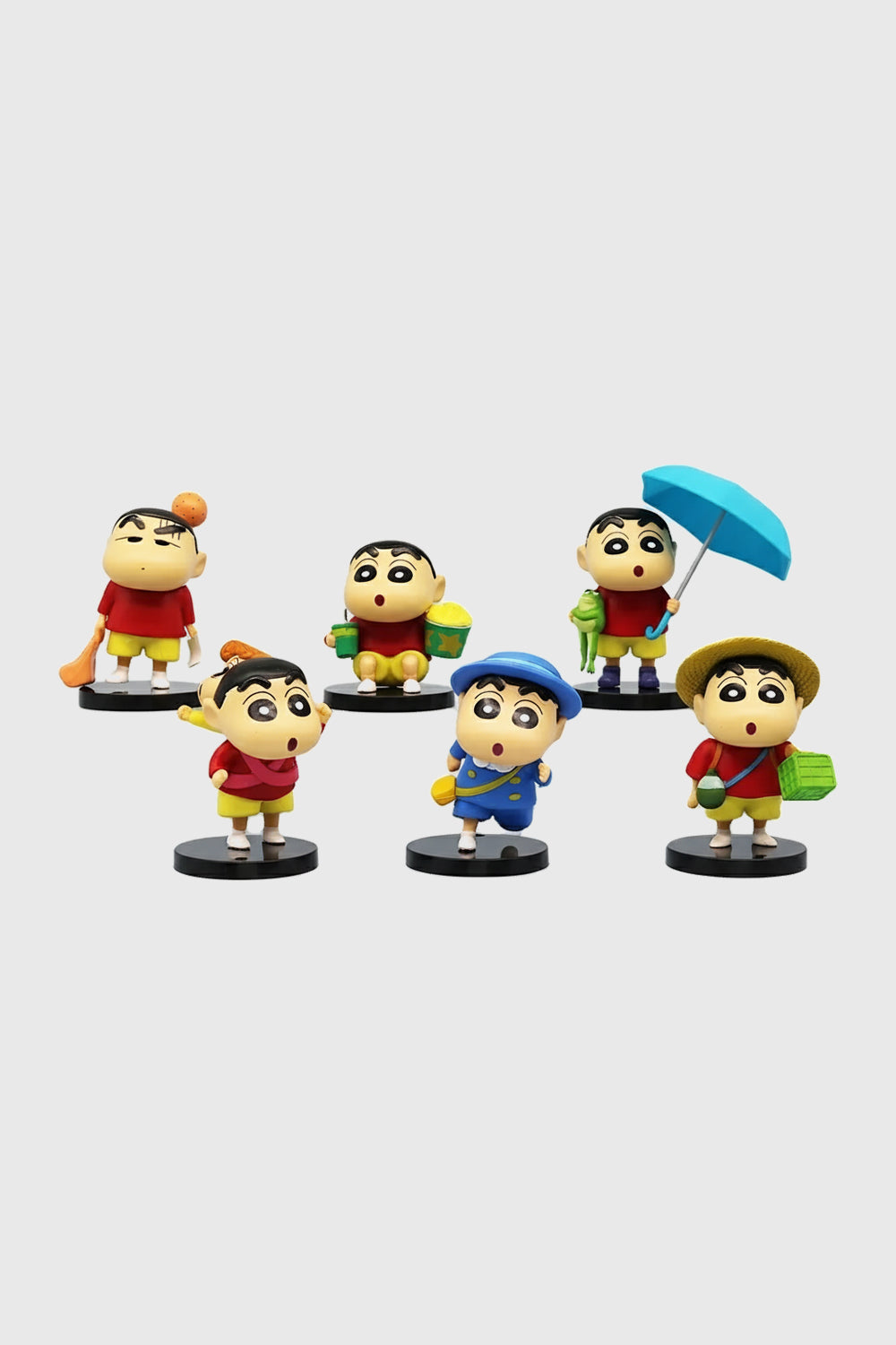 Shinchan 6 Piece Action Figure Set 7–10cm Front View