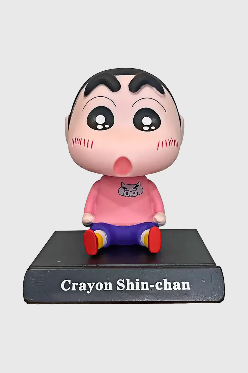 Shinchan Bobblehead – Pink T-Shirt Collectible (12 CM) DemonFlare