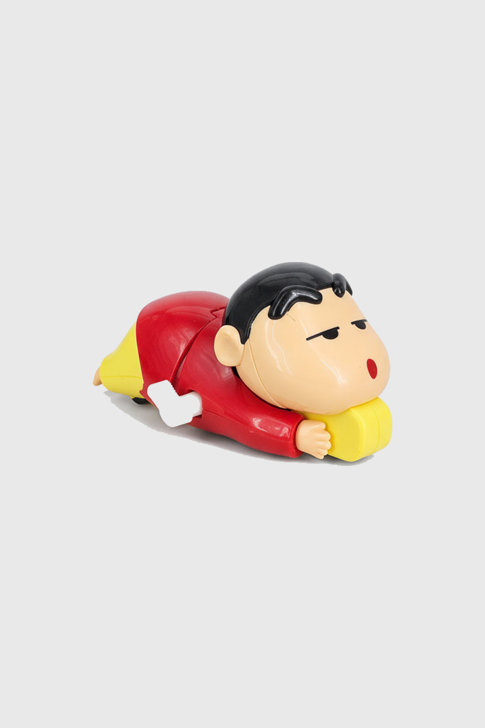 Crayon Shinchan mechanical crawling toy action figure in red shirt