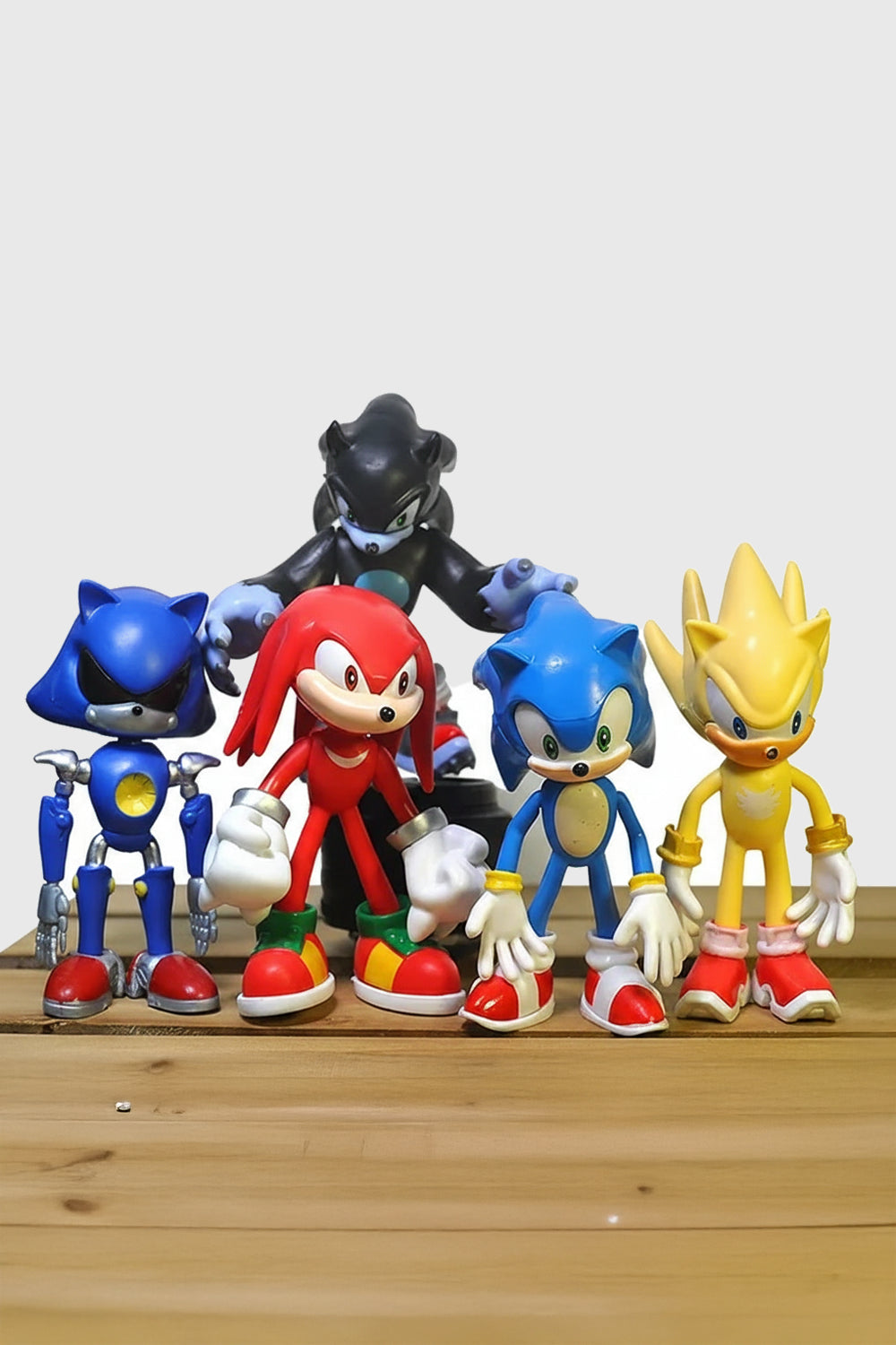 Sonic set of 5 action figures 12.5cm front view