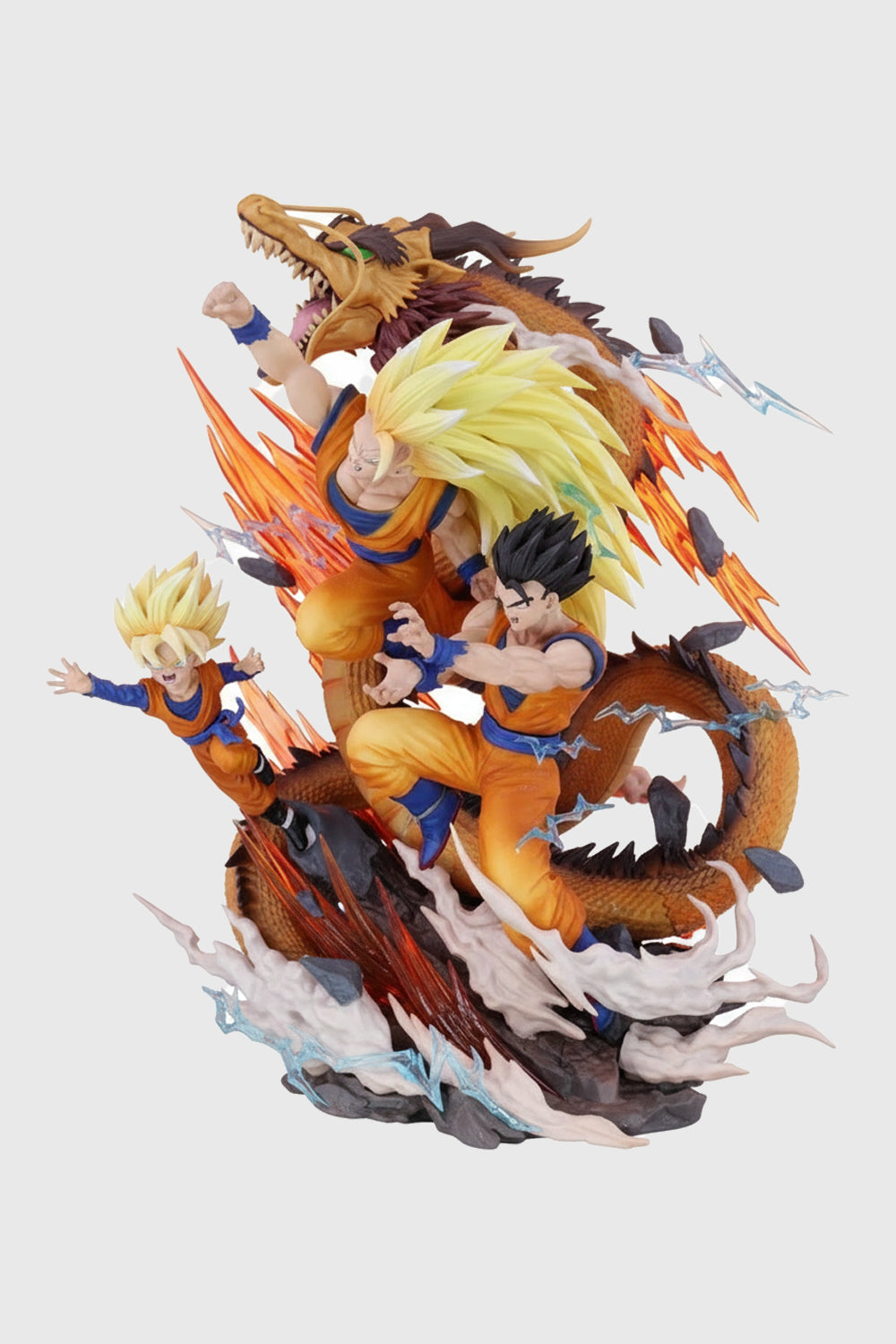 35 CM Dragon Ball Z collectible statue of Goku, Gohan and Goten