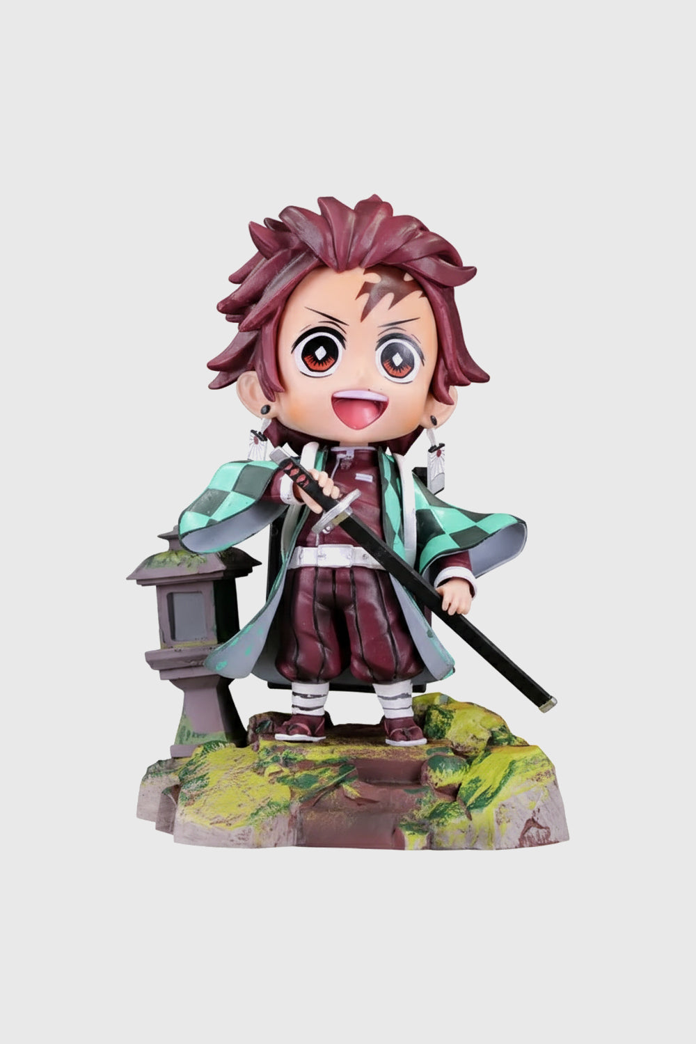 Tanjiro Kamado Demon Slayer sitting on roof action figure 17 cm