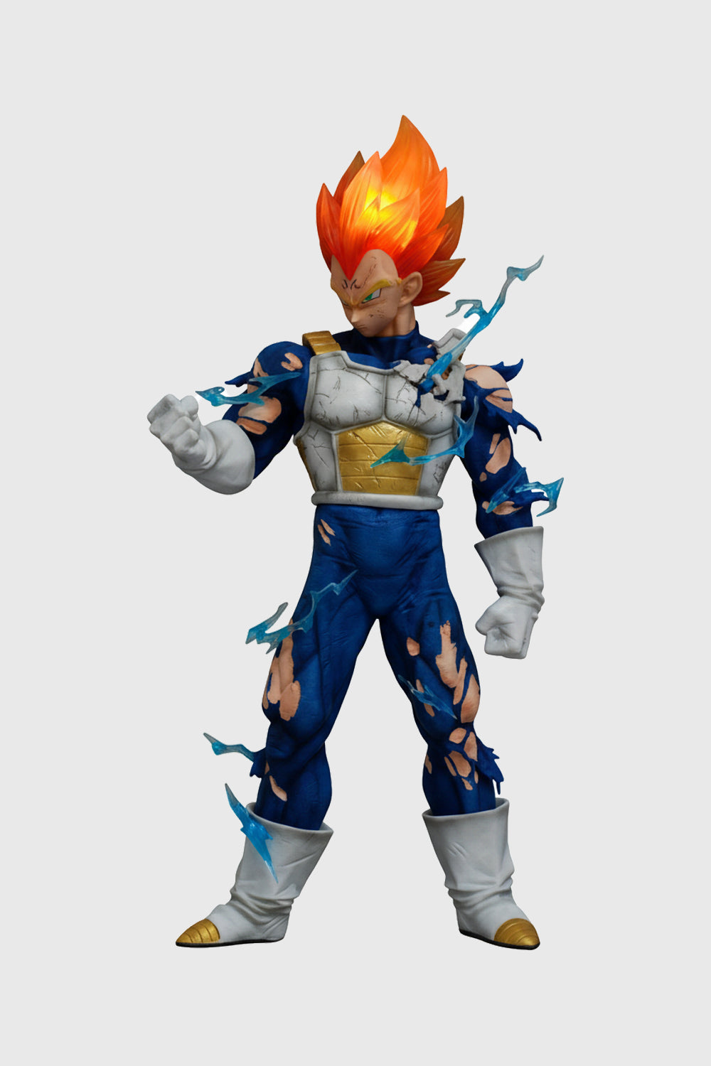 Large 43 CM anime Vegeta figurine with battle expressions