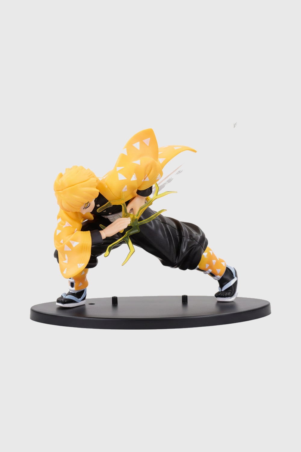 Front view of 13 cm Zenitsu Agatsuma with sword from Demon Slayer